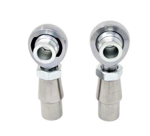 USA 3/4 Rod End Heim Joint Kit with Right and Left Hand Threads, dual .750 Chromoly joints for panhard and 4 link setups, front view