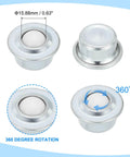 5/8 Inch Roller Ball Transfer Bearings 8 Pcs Nylon and Carbon Steel Round Ball Units for Conveyors