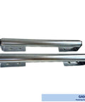 Long Roller with Bracket Set 16 Inch Length 1.5 Inch Diameter Galvanized Steel Rollers with Mounting Brackets for Conveyor Stands