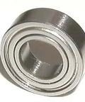 S6200ZZ ABEC-5 Si3N4 Ceramic Bearing 10mm x 30mm x 9mm stainless steel shielded angled view