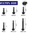 Various sizes of 410 Stainless Steel #10 self drilling screws with hex washer head, including focus on 100pcs #10x1-1/4" screws for metal plates.