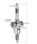 SFU1204 Ball Screw Kit 150mm with Anti Backlash Ball Nut, Standard End Machining for BK BF12, 12mm Diameter, 4mm Lead