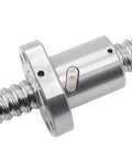 Close-up of SFU1605 300mm Ball Screw Set with RM1605 Metal Nut for CNC machines, showing 16mm diameter and 5mm lead.