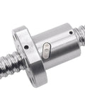 Close-up of 550mm SFU1605 Ball Screw Set with RM1605 Metal Nut, BK/BF12, 16mm Diameter, 5mm Lead, CNC Machines
