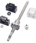 SFU1605 350mm Ball Screw Set with RM1605 Metal Nut, BK/BF12 Support Set and Coupler, 16mm Diameter Ball Screw