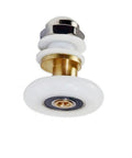 25mm Shower Door Rollers Ultra-Quiet Replacement Wheels 4PCS Set close-up with copper shaft, stainless steel, nylon build for glass doors.