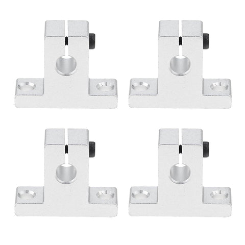 Set of four SK8 shaft supports from 16 Piece 750mm Linear Motion Set with 8mm Rods, lead screw, SK8 supports, SCS8UU bearings.