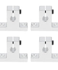 Four SK8 supports from 16 Piece 700mm Linear Motion Set with 8mm rods, lead screw, for 3D printers and CNC machines.