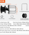 Sliding Gate Kit Rolling Gate Hardware with H Shaped Wheel Groove for Cantilever Sliding Gates and Rolling Doors