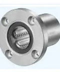 ✝️ SMSF40UU 40mm Slide Bush Bushings Motion Linear Bearing, shown in silver with flanged edges and inner rolling elements.