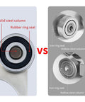 Comparison of solid and hollow steel columns with rubber and iron seals for 4 Wheel Trolley Assembly Rollers with Sealed Bearings