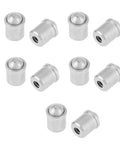 10pcs Stainless Steel Ball Plunger Set, Spring Loaded Detent Ball Inserts, M6 Tool Kit Accessories for indexing and positioning