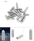 Stainless steel M4 x 12mm hex spring ball plunger screws, 20 piece set of precision positioning plungers, compact flat head