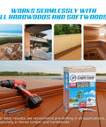 #8 x 1-5/8 Inch Stainless Steel Wood Screws, 304 Grade Flat Head T20 Star Drive with driver bit and drill