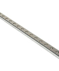 Steel Ball Transfer Strip 60 Inch x 2-3/4 Inch Chrome with Square Pattern Hardened Cups Debris Shield Bolt On Design 75 lb Capacity