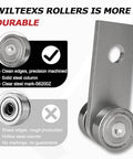 2pcs Bearing Trolley Assembly with 2 Wheel Rollers for 1-5/8 Inch or Taller Strut Channel Solid Steel Construction Using S6200Z Bearings
