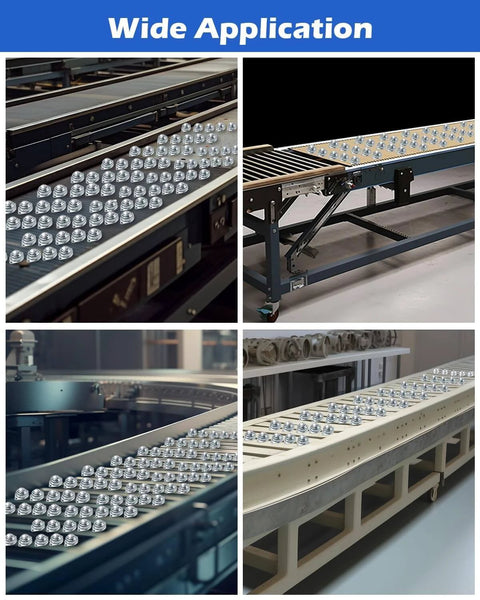 Wide application of 60 Pcs Surface Roller Ball Transfer Bearings 1 Inch Carbon Steel Ball Casters in conveyors and roller stands