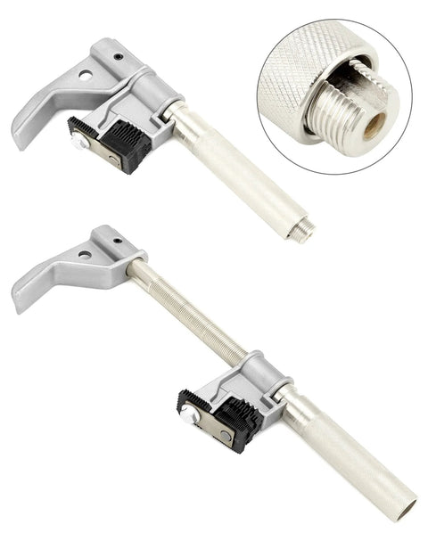 Heavy Duty Universal Outside Thread Chaser Tool For One And One Quarter To Five Inch OD, Die Cast Alloy With Silver Anodized Finish