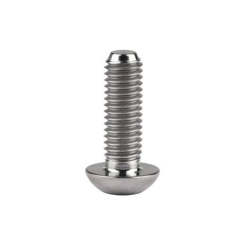 Single screw from ✝️ Wanyifa Titanium Ti Water Bottle Cage M5x8 10 12 15mm Bolt Button Head Allen Key Screws Pack of 10 (Silver, M5x15mm)