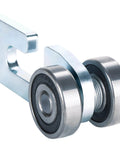2 Wheel Trolley Assembly Rollers with Rubber Sealed Bearings Galvanized Steel Construction Designed for 1-5/8 Inch Wide Strut Channels
