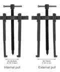 Two Jaws Bearing Puller/Remover, Adjustable Two Jaw Puller Tool for internal and external pulls, carbon steel design, 8 inch