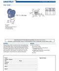 Diagram showing dimensions for 2 Wheel Light Duty Trolley Assembly Designed for P1000 P1001 P5000 P5500 and 1-5/8 Inch Channels.