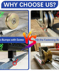 Comparison of Heavy Duty Extra Wide 3.5 Inch V Track For Sliding Gates with V-groove wheels, showing smooth and rough surfaces