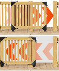 Wooden sliding gate on deck, part of Sliding Gate Hardware Kit, Heavy Duty Slide Gate Kit for Wooden Fence, Deck Gate Outdoor with Latch