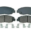 2005 Chevrolet Silverado 1500 Rear ZD792B Ceramic Disc Brake Pad Set with hardware and shims for reliable braking.